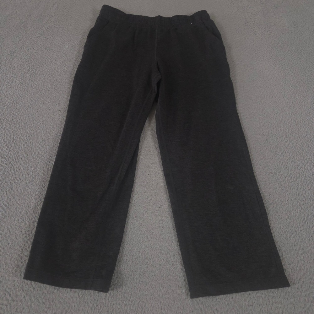 Kirkland Signature Pants Womens M Black Lightweight Crop Straight Leg Recycled